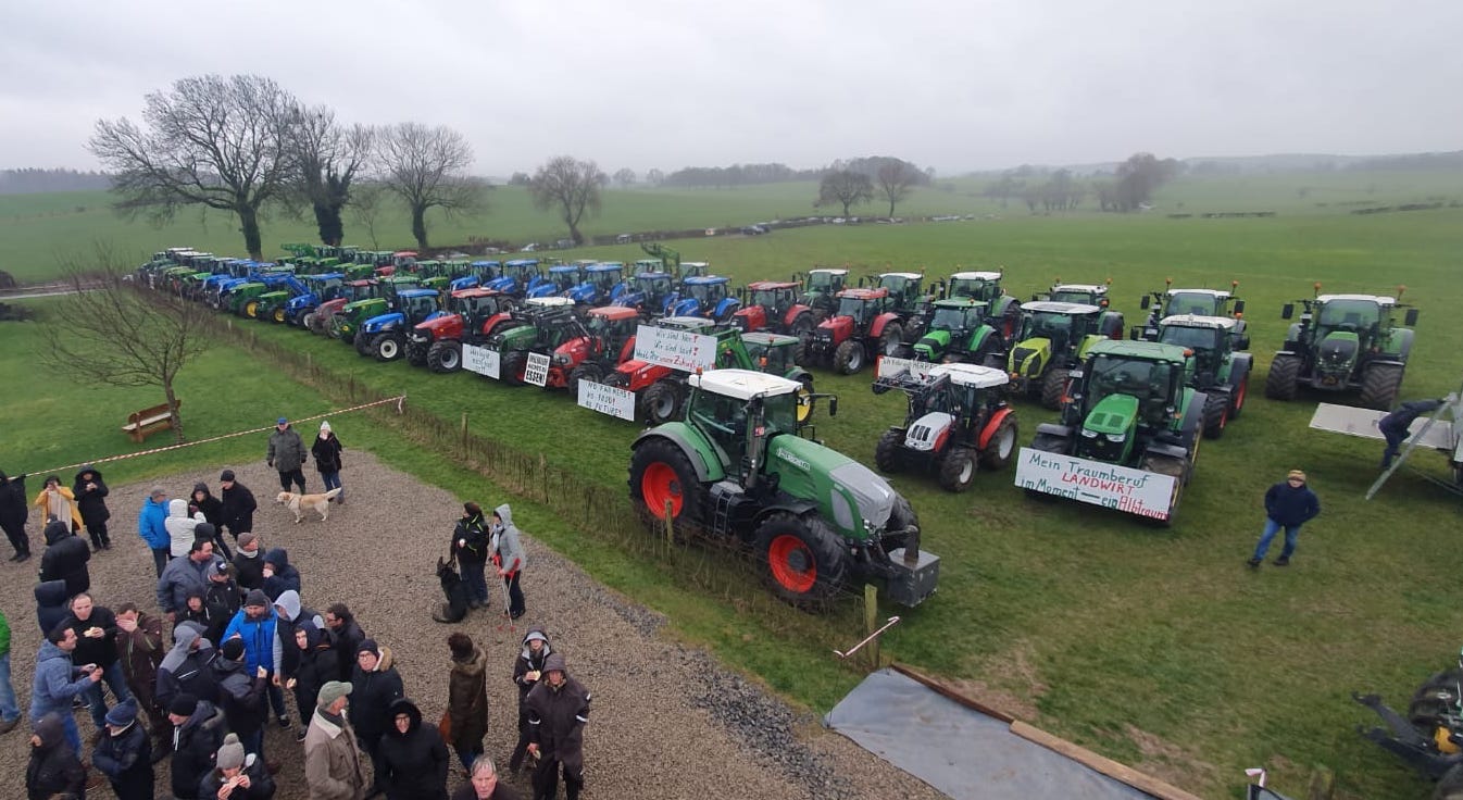 Unsere Protestaktion gegen BHV1-Massentötung vor einem Jahr in Aachen