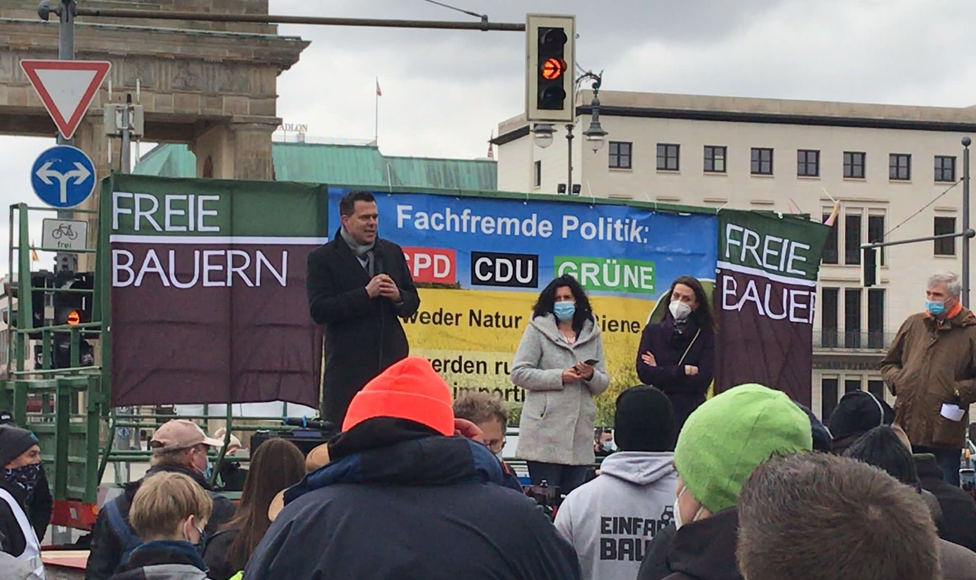 Auf der Berliner Demo waren Politiker aller Parteien eingeladen